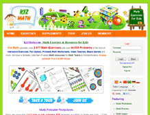 Tablet Screenshot of kizmath.com